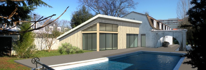 Extension d'une maison individuelle en ossature bois